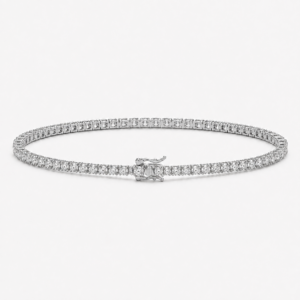 2mm tennis silver bracelet